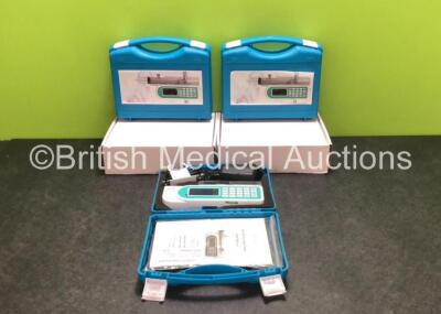 10 x Canafusion CA-700 Syringe Pumps with Power Supplies and Accessories in Cases (Like New - Excellent Condition) *3 in Photo - 10 in Total* **SN 0200068 / 0200064 / 0200048 / 0200071 / 0200103 / 0200142 / 0200141 / 0200148 / 0200146 / 0200102*