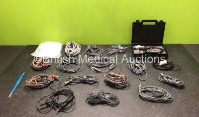 Mixed Lot Including 2 x S & W Connectors, 10 x Drager NIBP Neo Cuffs, 1 x Diathermy Forceps and Various Diathermy / Electrosurgical Cables