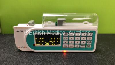 10 x Canafusion CA-700 Syringe Pumps with Power Supplies and Accessories in Cases (Like New - Excellent Condition) *Stock Photo, 3 in Photo - 10 in Total* **SN 0200173 / 0200178 / 0200172 / 0200174 / 0200175 / 0200171 / 0200176 / 0200177 / 0200180 / 02001 - 2