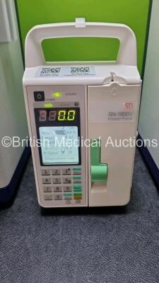 Mixed Lot 2 x SAM 12 Medical Suction Units with 2 x Hose and 1 x Suction Cup *Mfd 2020* and 1 x Sino Medical SN-1800V Infusion Pump *Mfd 2020* (All Units Power Up) - 2