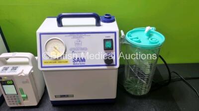 Mixed Lot 2 x SAM 12 Medical Suction Units with 2 x Hose and 1 x Suction Cup *Mfd 2020* and 1 x Sino Medical SN-1800V Infusion Pump *Mfd 2020* (All Units Power Up) - 3