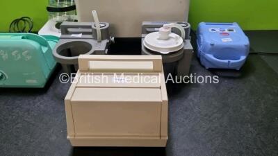 Job Lot Including 1 x Eschmann Matburn VP12-S High Vacuum Suction Unit with Cup (Powers Up) 3 x Devilbiss Homecare Suction Unit (Untested Due to No Power Supply) 1 x Ameda Egnell Elite Breast Pumps (Powers Up) and 1 x Medix Actineb Nebulizer (Powers Up) - 5