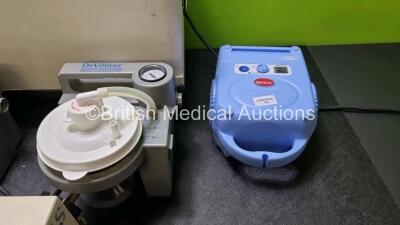 Job Lot Including 1 x Eschmann Matburn VP12-S High Vacuum Suction Unit with Cup (Powers Up) 3 x Devilbiss Homecare Suction Unit (Untested Due to No Power Supply) 1 x Ameda Egnell Elite Breast Pumps (Powers Up) and 1 x Medix Actineb Nebulizer (Powers Up) - 6