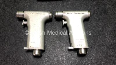 2 x Hall 5059-05 Sternum Saw Handpieces with 1 x Hose - 5