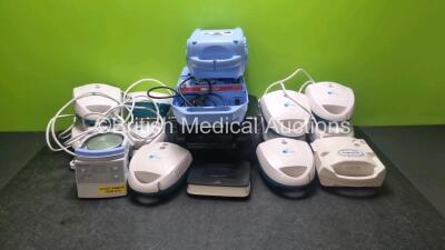 Mixed Lot Including 10 x Airmed 1000 Compressors, 1 x Aerocrine NIOX VERO Monitor, 1 x Devilbiss Compact Compressor, 1 x Fisher & Paykel MKR850AEK Humidifier, 1 x Medix Actineb Nebulizer and 1 x Clement Clarke AC 2000 Nebulizer *gl*