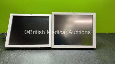 2 x GE CDA19 Monitors with 2 x AC Power Supplies (Both Power Up)