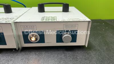 Job Lot of Light Source Units Including 1 x Seward Lightmaster Halogen Lightsource (Powers Up) 2 x Seward Thackray Instruments Light Master Halogen Light Sources (1 Powers Up, 1 No Power) *SN LM100009, NA, NA* - 3