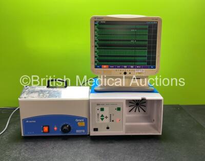Mixed Lot Including 1 x Grant JB Series Bath Warmer (Powers Up) 1 x Covidien RapidVac Smoke Evacuator (Powers Up with Missing Filter-See Photo) 1 x Fukuda Denshi DS-7680 Patient Monitor (Powers Up) *SN 600701002, VL013333X, DS-7600*