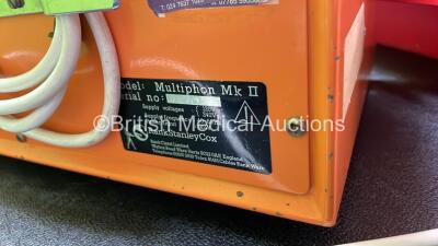 Mixed Lot Including 1 x Sonacel Multiphon MkII Unit with 1 x Transducer / Probe (Powers Up) 1 x Sonacel Multiphon Plus Unit with 1 x Transducer / Probe (Powers Up) 1 x Welch Allyn 7114x Universal Charger (No Power) 1 x Pari Boy Mobile 5 Nebulizer (Unteste - 8