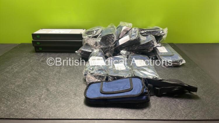 Mixed Lot Including 3 x ISOMED Version II Video Isolation Amplifiers and 20 x Caesarea Medical REF 100-176S Small Pouches *SN 1FB014707, 13FB014702, 13FB014701*