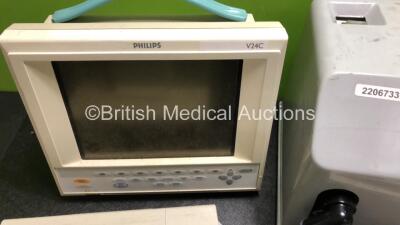 Mixed Lot Including 1 x Biotest Model CD-2 Automatic Cell Dotter (Powers Up) 1 x Cattani S.p.A Unit (Untestested Due to Foreign Power Supply) 1 x Philips Dens-0-Mat Type 9801 711 70004 X Ray Control Unit with Key (Powers Up) 1 x Philips V24C Monitor (Powe - 3