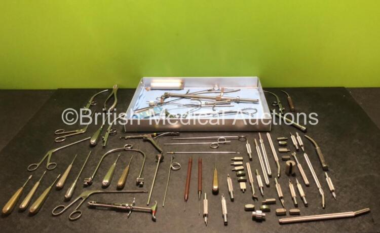 Job Lot of Various Surgical Instruments in Tray