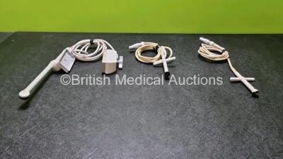 Job Lot Including 2 x Philips D2cwc Ultrasound Transducers / Probes and 1 x Fukuda Denshi FUT-TVD114-7A Ultrasound Transducer / Probe *Mfd - 2003* (All Untested) *35040020 / 02YM8M / B15YCM*