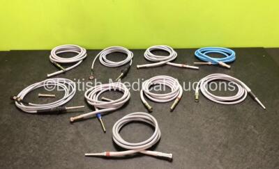 9 x Fibre Optic Light Source Cables