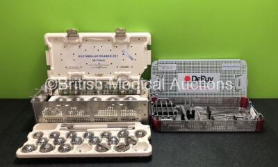 Job Lot Including 1 x Biomet Acetabular Reamer Set and 1 x DePuy Rigid Fix ACL System (Both Incomplete)