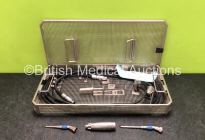 Aesculap GD676 Microspeed Uni Handpiece with 2 x Attachments and 2 x Cables in Tray