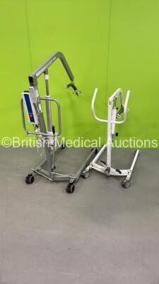 1 x Freeway 200 Electric Patient Hoist with Controller (Powers Up) and 1 x Joerns Oxford Mini140 Hydraulic Patient Hoist (Tested Working) *LME8054 / 21000000044*