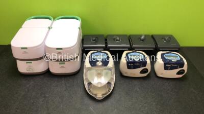 Mixed Lot Including 4 x Philips Respironics InnoSpire Deluxe Nebulisers, 3 x ResMed S8 Escape II CPAP Units with 1 x Humidifier and 4 x Respironics System One Humidifiers *SN 20090277541 / 20091185952 / 20090277484 / 202195 / 181497 / 138291 / 196256*