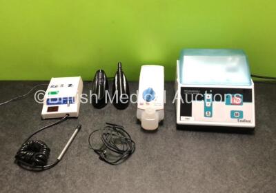 Job Lot Including 1 x UnoDent Programmable Capsule Mixer (Powers Up) 1 x Dentsply Cavitron Select Reservoir Pump, 1 x SuperEndo Alpha II Cordless Heat Carrier with 2 x Docking Stations and 1 x Power Supply and 1 x SybronEndo Vitality Scanner