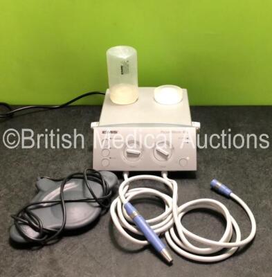 EMS Piezon Master 600 Scaler Unit with 1 x Handpiece and 1 x Footswitch (Powers Up with Missing Container - See Photos)