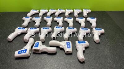 25 x Bercom JXB-178 Non Contact Infrared Thermometers (All Unutested Due to Missing Batteries)