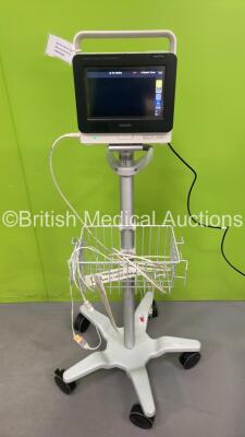 Philips IntelliVue MX400 Patient Monitor Software Revision L.01.12 on Stand *Mfd 2015* (Powers Up) *DE35121773*