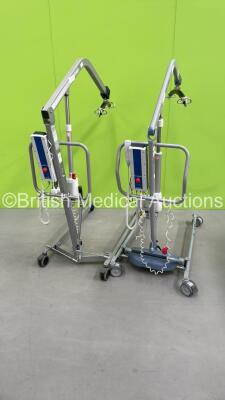 1 x Freeway M175 Electric Patient Hoist with Controller and 1 x Freeway 200 Electric Patient Hoist with Controller (Both Power Up) *FME6259 / M561755853*