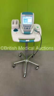 Verathon BVI 9400 Bladder Scanner *Mfd 2022* with Probe, Battery and Battery Charger on Stand (Power Up) *S/N B4501586*