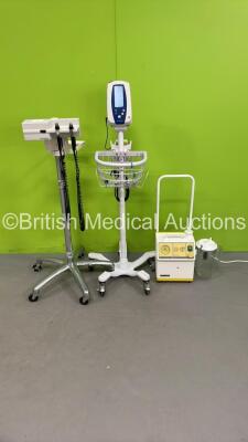 Mixed Lot Including 1 x Welch Allyn 767 Transformer On Stand (Missing Attachments) 1 x Spot Vital Monitor on Stand (Powers Up) 1 x SAM 12 Suction Unit (Powers Up) *SN 1109-2789,NA*