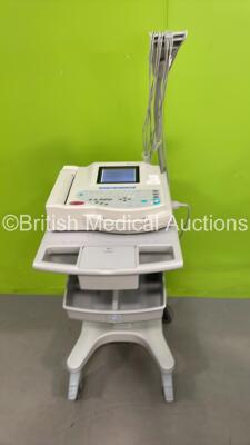 GE MAC 1200ST ECG Machine with 10 Lead ECG Lead On Stand (Powers Up) *SN 550063606