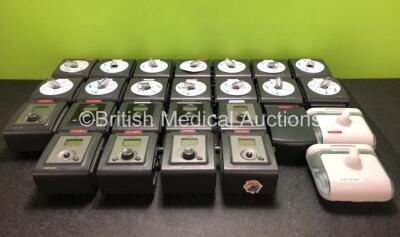 Mixed Lot Including 5 x Philips Respironics REMstarAuto A-Flex CPAP Units with 5 x Power Supplies (2 x Missing Dials - See Photo) 1 x Philips Respironics BiPAP autoSV Advanced Unit with 1 x Power Supply, 3 x Philips Respironics BiPAP S/T Units with 1 x Po