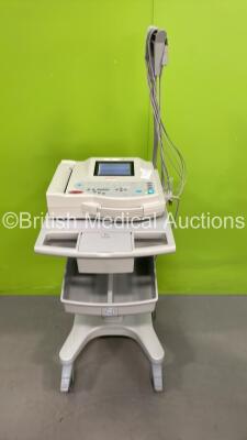 GE MAC 1200ST ECG Machine with 10 Lead ECG Lead On Stand (Powers Up) *SN 550064556*