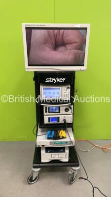 Stryker Stack System with Stryker Vision Elect HDTV Surgical Viewing Monitor, Stryker SDC Ultra Information Management System (HDD Removed), Stryker 1288HD Camera ,Stryker 1288HD Camera Unit Stryker L10 LED Light Source with AIM, Gynecare Versapoint Unit 