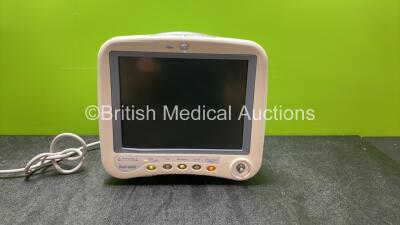 GE Dash 4000 Patient Monitor Including ECG, CO2, NBP, BP1/3, BP2/4, SpO2,Temp/CO and Printer Options (Powers Up with Blank Screen and Missing Dial-See Photo) *SN SBG07193848GA*