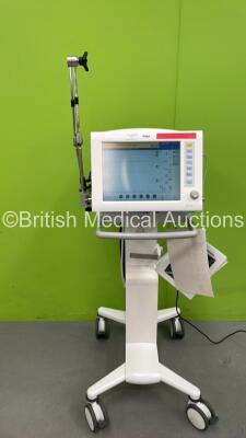 Drager Evita XL Ventilator *Mfd 2012* Software Version 07.04 Running Hours 50873 h with Hoses on Stand (Powers Up)