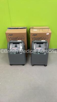 2 x AirSep VisionAire 5 Oxygen Concentrators (Both Power Up) *S/N GPB0119500027 / GPB0119430244*