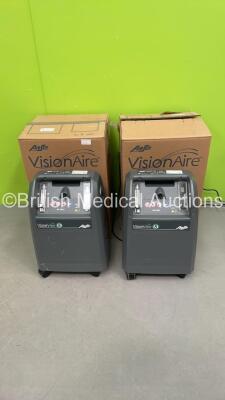 2 x AirSep VisionAire 5 Oxygen Concentrators (Both Power Up) *S/N GPB0119500032 / GPB0119500262*