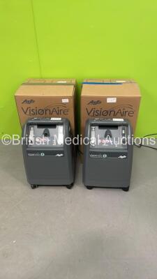 2 x AirSep VisionAire 5 Oxygen Concentrators (Both Power Up) *S/N GPB0119500031 / GPB0119500017*