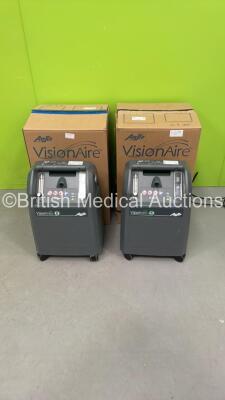 2 x AirSep VisionAire 5 Oxygen Concentrators (Both Power Up) *S/N GPB0119450272 / GPB0119420549*