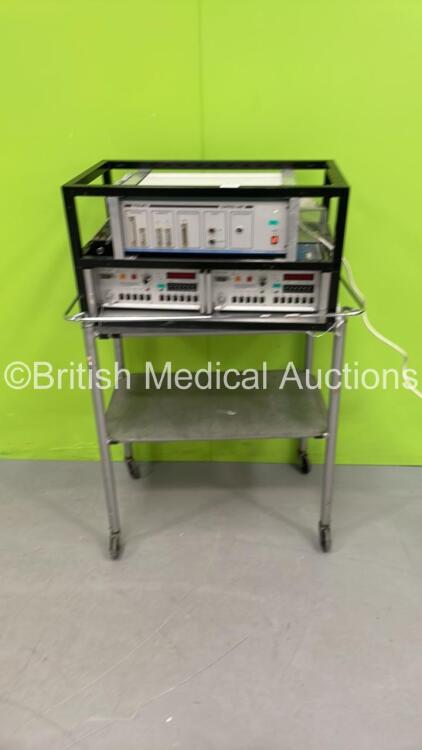 PTW-MP3 Control Unit and 2 x PTW SN4 Units on Metal Table (Powers Up)