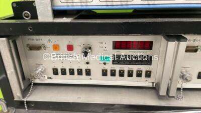 PTW-MP3 Control Unit and 2 x PTW SN4 Units on Metal Table (Powers Up) - 4