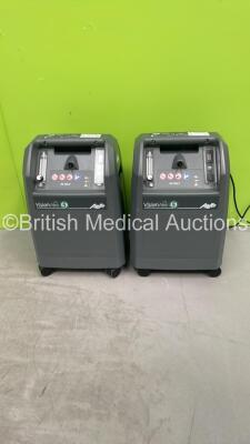 2 x Airsep Model Vision Aire 5 Oxygen Concentrators (Both Power Up) *Mfd 12-2019, 12-2019 *SN GPB0119490132, GPB0119500147*