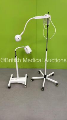 1 x Daray Patient Examination Lamp on Stand and 1 x Provito Patient Examination Lamp on Stand (Both No Power)