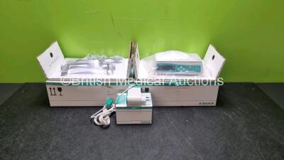 B.Braun Infusomat Space Infusion Pump with 1 x Pole Clamp and 1 x Power Supply * Complete Set * * Mfd 2019 * (Brand New In Box) *Stock Photo Taken*