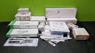 Job Lot of Medical Consumables Including Covidien GIA Staplers, DePuy Ref 22983 Orthocords and Storz Irrigation Tube