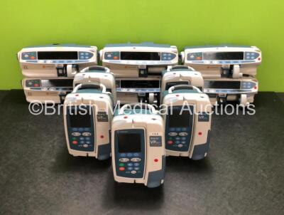 Job Lot Including 5 x CareFusion Alaris CC Syringe Pumps (All Power Up, 3 x Require Service) 1 x CareFusion Alaris CC Plus Syringe Pump (Powers Up with Blank Screen) and 5 x CareFusion Alaris VP Plus Guardrails Infusion Pumps (SN 800304677 / 800304526 / 8