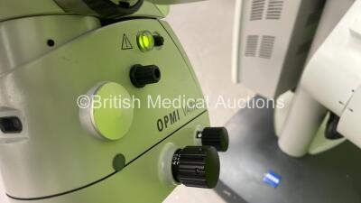 Zeiss OPMI Vario Triple Operated Surgical Microscope with 3 x Binoculars, 4 x 10x Eyepieces, 2 x 12,5x Eyepieces, Zeiss MediLive Advanced Digital Camera Control Unit and Zeiss Superlux 301 Light Source on Zeiss NC33 System (Powers Up with Good Bulb) - 7