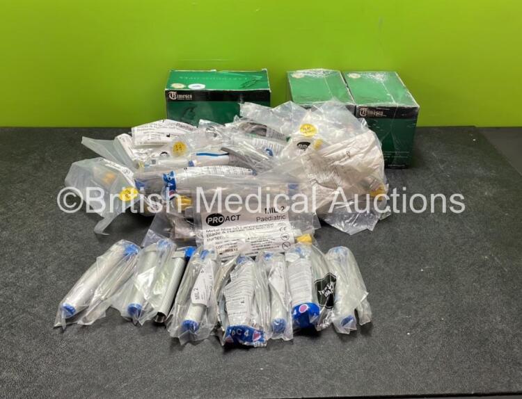 Job Lot of Laryngoscope Blades and Handles *Some Unused*