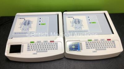 2 x Mortara ELI 250c ECG Machines (1 x Powers Up, 1 x Draws Power, 2 x Damage to Casing - See Photos) *SN 115030241801 / 115030241805* - 2