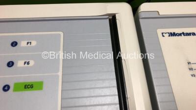 2 x Mortara ELI 250c ECG Machines (1 x Powers Up, 1 x Draws Power, 2 x Damage to Casing - See Photos) *SN 115030241801 / 115030241805* - 7